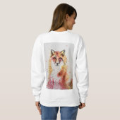 Niedliche Weibchen Sweatshirt (Schwarz voll)