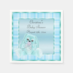 Niedliche weiche aquamarine schlaffe serviette