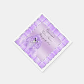 Niedliche weiche lila schlaffe serviette (Ecke)