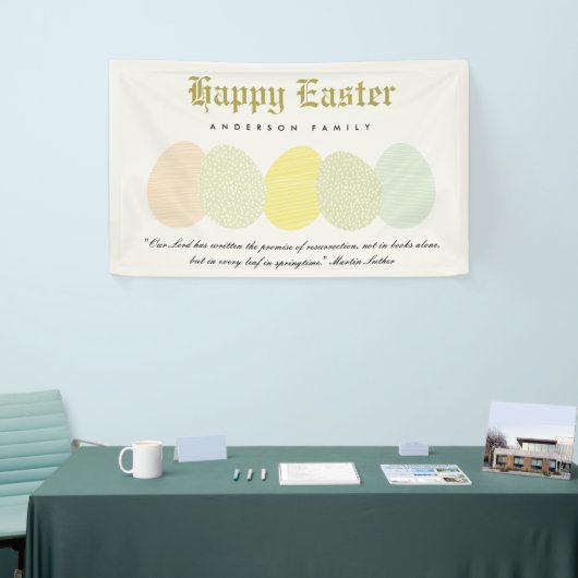 NIEDLICHE WEICHE SUBTLE PASTEL EASTER EIER PERSONA BANNER (Messeveranstaltung)