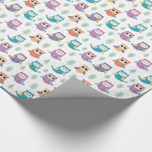 *~* Niedliche Weichteilbäume Geschenkpapier (Ecke)