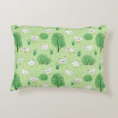 Niedliche Weichtennishühner Wiesenwiesen Dekokissen (Rückseite)
