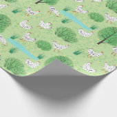 Niedliche Weichtennishühner Wiesenwiesen Geschenkpapier (Ecke)