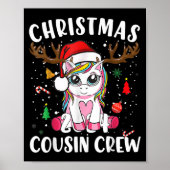 Niedliche Weihnachten 2024 Cousin Crew Xmas Lights Poster (Vorne)