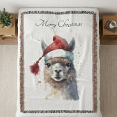 Niedliche Weihnachten Alpaca, Brauch Decke