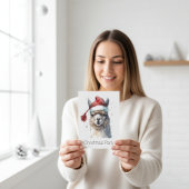 Niedliche Weihnachten Alpaca, Brauch Einladung