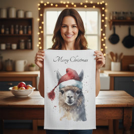 Niedliche Weihnachten Alpaca, Brauch Geschirrtuch