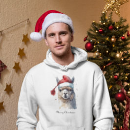 Niedliche Weihnachten Alpaca, Brauch Hoodie