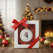 Niedliche Weihnachten Alpaca, Brauch Keramik Kugel-Ornament