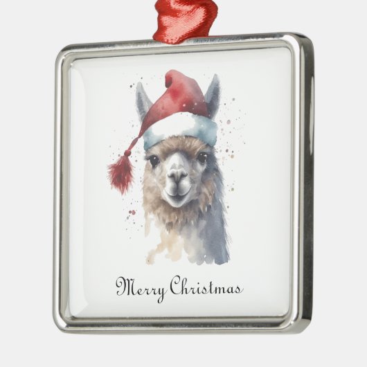 Niedliche Weihnachten Alpaca, Brauch Ornament Aus Metall (Links)