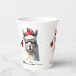 Niedliche Weihnachten Alpaca, Brauch Pappbecher