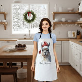 Niedliche Weihnachten Alpaca, Brauch Schürze