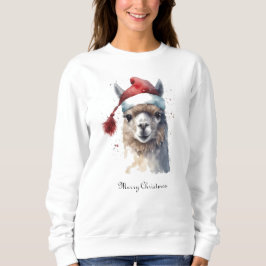 Niedliche Weihnachten Alpaca, Brauch Sweatshirt