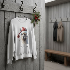 Niedliche Weihnachten Alpaca, Brauch Sweatshirt