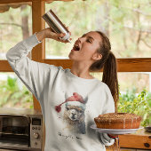 Niedliche Weihnachten Alpaca, Brauch Sweatshirt