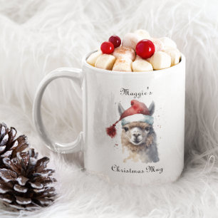 Niedliche Weihnachten Alpaca, Brauch Zweifarbige Tasse