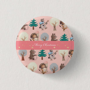Niedliche Weihnachten Button