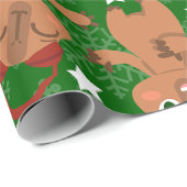 niedliche Weihnachten Capybara Schneeflocken Geschenkpapier (Rolleneckpunkt)