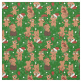 niedliche Weihnachten Capybara Schneeflocken Stoff (Muster)