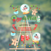 Niedliche Weihnachten Der schönste Geburtstag Acrylschild (Neutral)