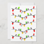 Niedliche Weihnachten Der schönste Geburtstag Einladung (Rückseite)