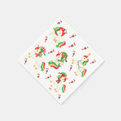 Niedliche Weihnachten Einhorn Festlich Moderne Gir Serviette (Ecke)