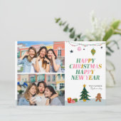 Niedliche Weihnachten Einladung (Stehend Vorderseite)