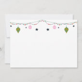 Niedliche Weihnachten Einladung (Rückseite)