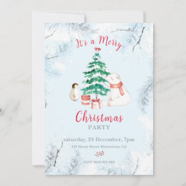 Niedliche Weihnachten Einladung