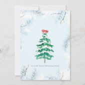 Niedliche Weihnachten Einladung (Rückseite)