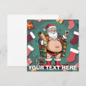 Niedliche Weihnachten Einladung (Vorne/Hinten)