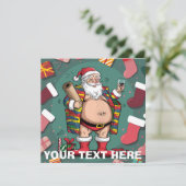 Niedliche Weihnachten Einladung (Stehend Vorderseite)