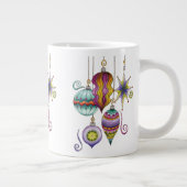 Niedliche Weihnachten, elegante und Extravagante G Jumbo-Tasse (Rechts)