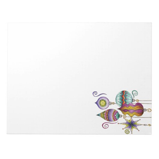 Niedliche Weihnachten, elegante und Extravagante G Notizblock (Vorderseite)