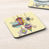 Niedliche Weihnachten, elegante und Extravagante G Untersetzer (Linke Seite)