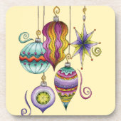 Niedliche Weihnachten, elegante und Extravagante G Untersetzer (Vorderseite)