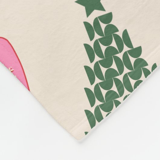 Niedliche Weihnachten Fleecedecke (Ecke)