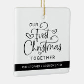 Niedliche Weihnachten - Foto Weihnachten Keramikornament (Rechts)