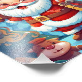 Niedliche Weihnachten Fotodruck (Ecke)