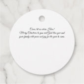 Niedliche Weihnachten Geschenkanhänger (Rückseite)