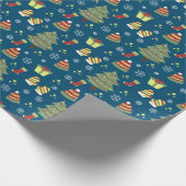 Niedliche Weihnachten Geschenkpapier (Ecke)