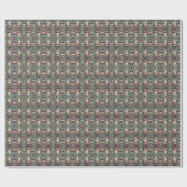 Niedliche Weihnachten Geschenkpapier (Flach)