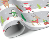 Niedliche Weihnachten Geschenkpapier (Rolleneckpunkt)