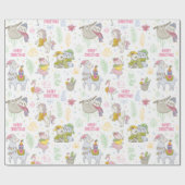 Niedliche Weihnachten Geschenkpapier (Flach)