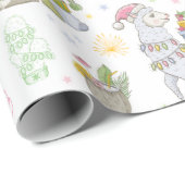 Niedliche Weihnachten Geschenkpapier (Rolleneckpunkt)