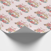 Niedliche Weihnachten Geschenkpapier (Ecke)