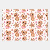 Niedliche Weihnachten Geschenkpapier Set (Vorderseite 2)