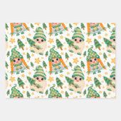 Niedliche Weihnachten Geschenkpapier Set (Vorderseite)
