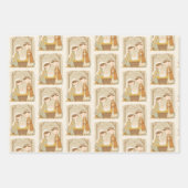 Niedliche Weihnachten Geschenkpapier Set (Vorderseite)