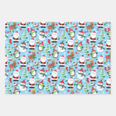 Niedliche Weihnachten Geschenkpapier Set (Vorderseite)